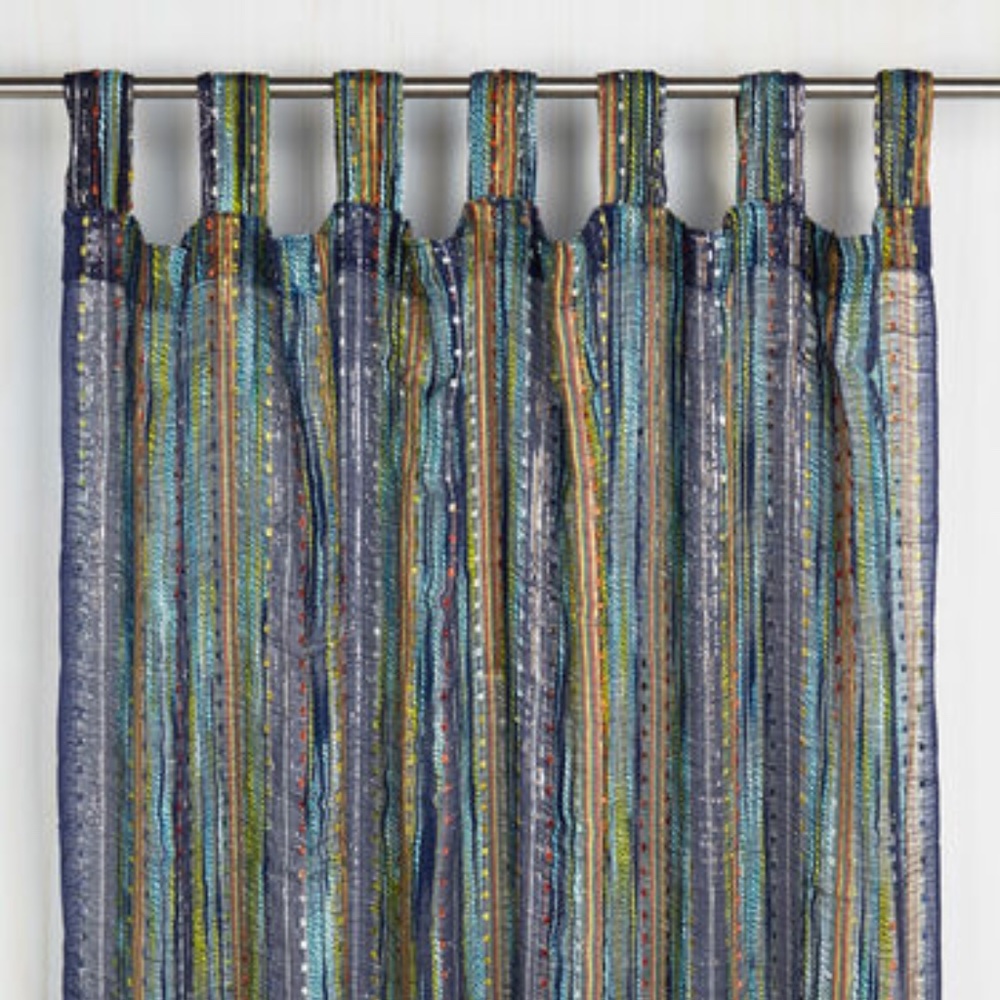 Modcloth multi blue curtain